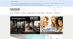 Desktop Screenshot of fujifilmusa.com