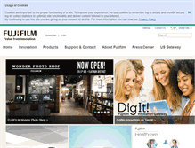 Tablet Screenshot of fujifilmusa.com